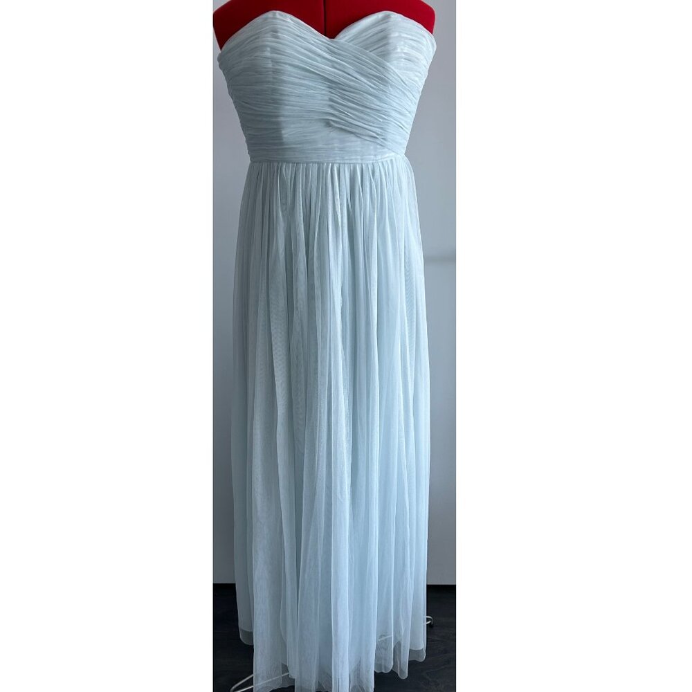 Ever New Melbourne Maxi Strapless Baby Blue Dress Sz 4